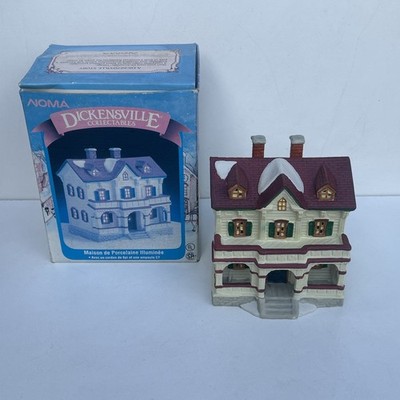 Dickensville beleuchtetes Haus zweistöckiges Moma Weihnachtsdorf.
