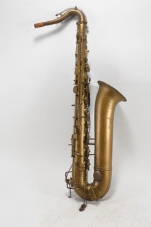 O63F12 Antiguo saxofón tenor barítono Maino & Orsi Milano Italia