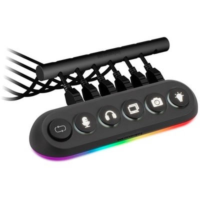 Streamplify Hub Deck 5 RGB Controller Black Rgb SPUH-HD51217.11
