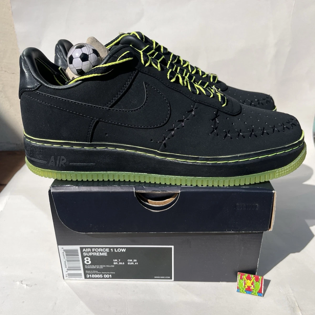 Nike KAWS x Air Force 1 Supreme Low Black for Sale | Authenticity