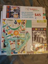 I Heart Summer Album Scrapbook Kit New Huge 12"x12"