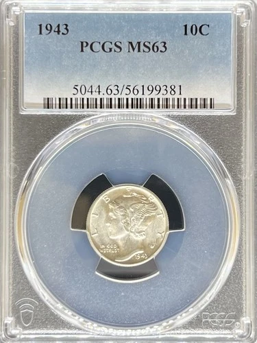 1943 Mercury Dime MS63 PCGS (#PA56199381)