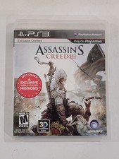 Assassin's Creed 3 (Sony PlayStation 3 PS3, 2009) CIB Complete w/Manual Tested