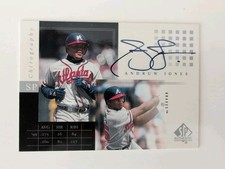 2000 Upper Deck SP Authentic Chirography AUTO Andruw Jones! Braves! Autograph!