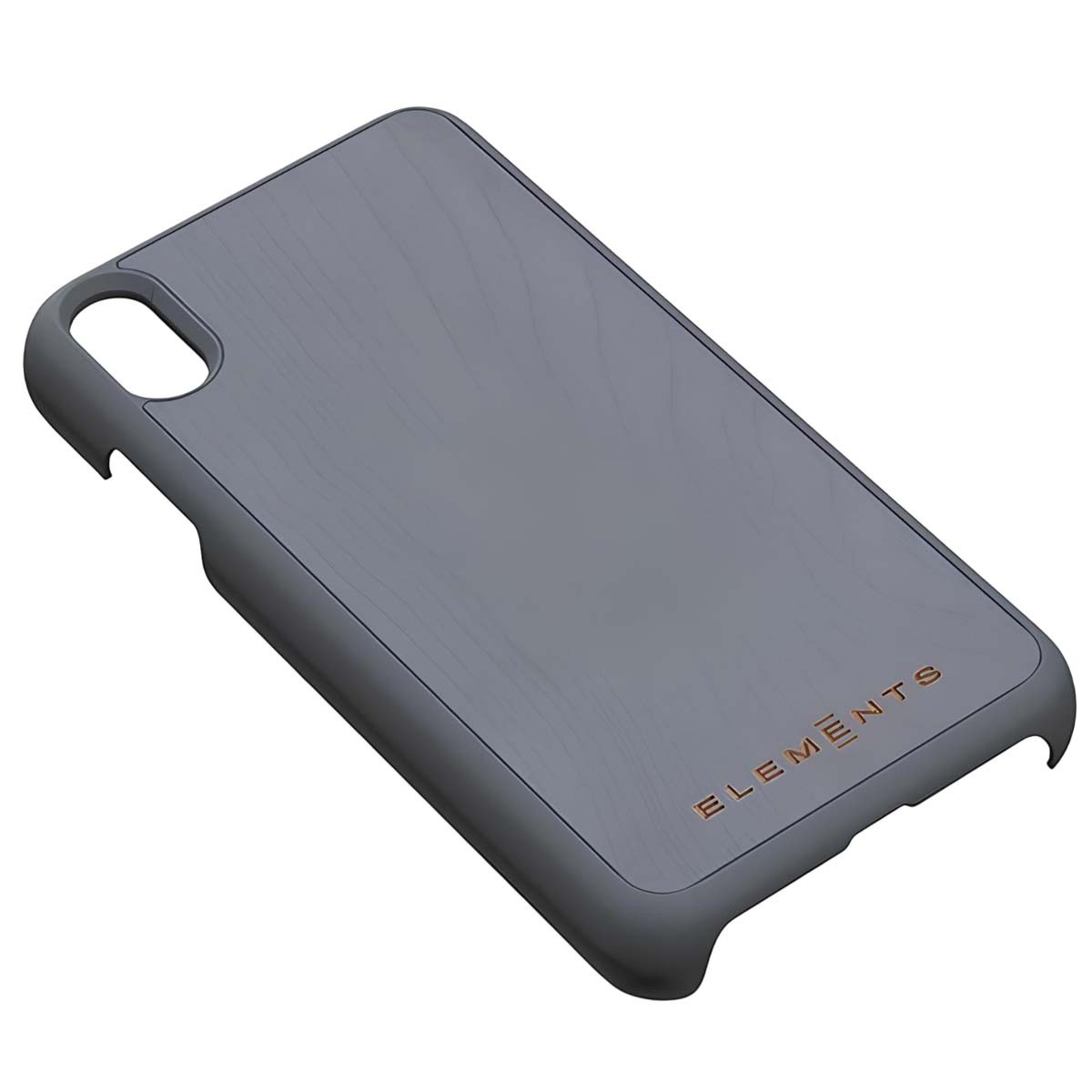 Coque aspect bois iPhone Xs Max finition premium antichoc brune