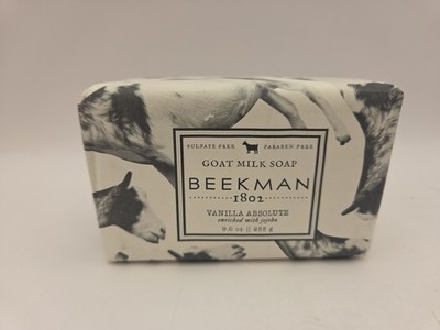 Beekman 1802 Vanilla Absolute Goat Milk Bar Soap Enriched with Jojoba 9oz