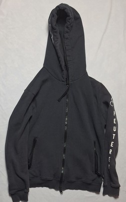Peuterey Plurals Black Zip-up Hoodie 'Instructions Not Included'