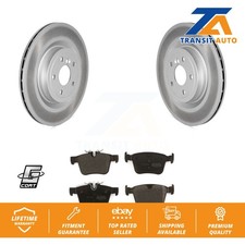 Coated Disc Brake Rotors And Semi-Metallic Pads Rear Kit For Jaguar XE XF