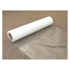 Plasticover Carpet Protection Film 24 in x 200 ft Clear Polyethylene Adhesive