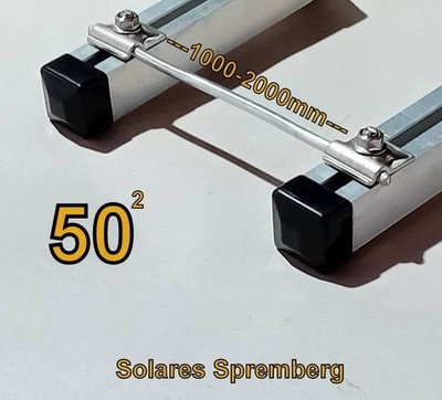 Komplettlösung Potenzialausgleich d=8 entspricht 50²mm für Montageschienen Solar