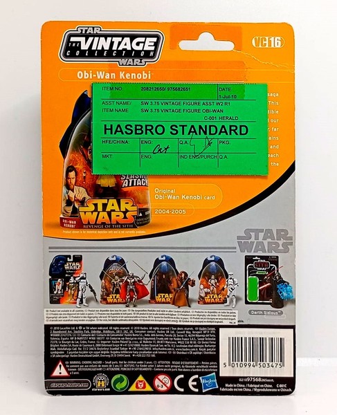 Star Wars VC16 Obi-Wan Kenobi Vintage Collection Green TAG pre-production sample