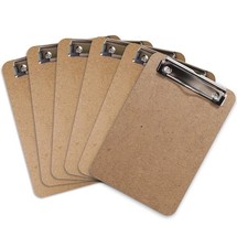 Mini Clipboard 6" x 9" (Set of 6) Memo Clipboard | Small Clipboards 6x9 with ...