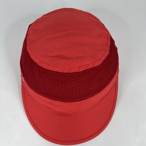 Asics Hat Cap Strapback Red Panel Running Hiking Camping Mens - Picture 3 of 9