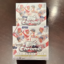 2021 Topps Chrome Update Series Mega Box Lot