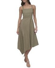 Dkny Linen-Blend Dress Women's