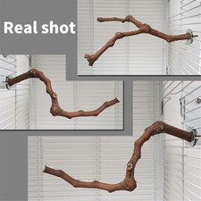 Bird Perch Stand Natural Grape Wood Bird Cage Perch For Budgie, Finch, Parrot