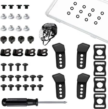 Universal Hockey Helmet Repair Kit, Ice Hockey Helmet Replacement Parts, Face Ma