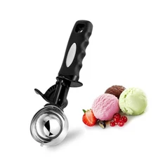 3.5 Tbsp Cookie Scoop, Ice Cream Scoop with Thumb Trigger, Cookie Dough Melon...