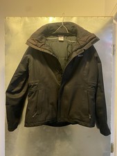 Patagonia Jacket Womens Medium Black Insulated Powder Snowbelle H2NO Hooded