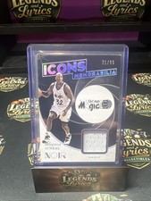 2020-21 Panini Noir - Icons Memorabilia Shaquille O'Neal #ICO-SON /99 (MEM)