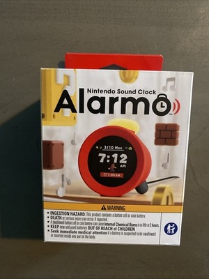 Nintendo ALARMO Alarm SOUND CLOCK Red with Motion Sensing - NEW - See Seals