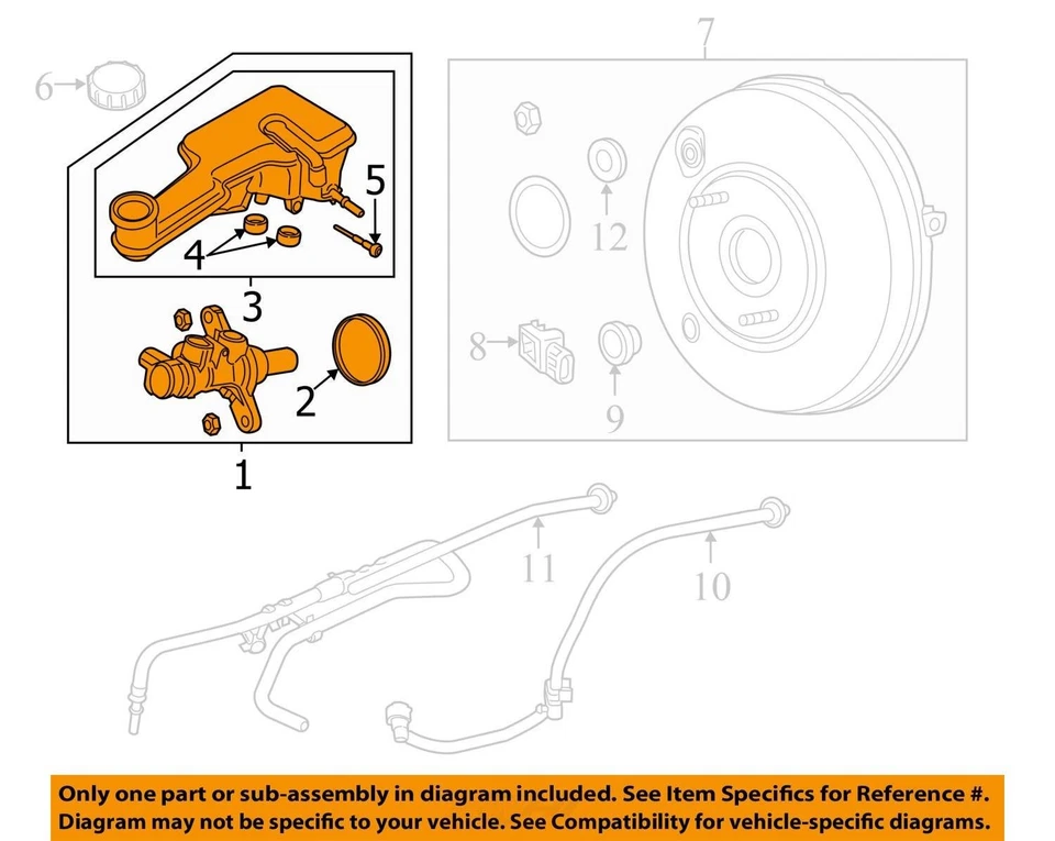 2019 Ford Fusion Brake Master Cylinder OEM 66K Miles - LKQ410017810 - Image 4 of 4