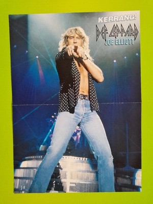 JOE ELLIOTT ( DEF LEPPARD ) * Poster * 41 x 30 * Made in ENGLAND