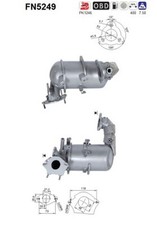 DPF Rußpartikelfilter Dieselpartikelfilter AS FN5249 Cordierit für RENAULT 3 BZ0