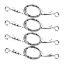 4 Piece Adjustable Wire Set for Hanging Pictures, 1M Stainless Steel9223