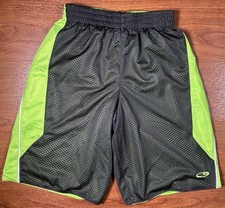 C9 by Champion Boys Mesh Athletic Shorts Black Green Size M 8-10 Basketball