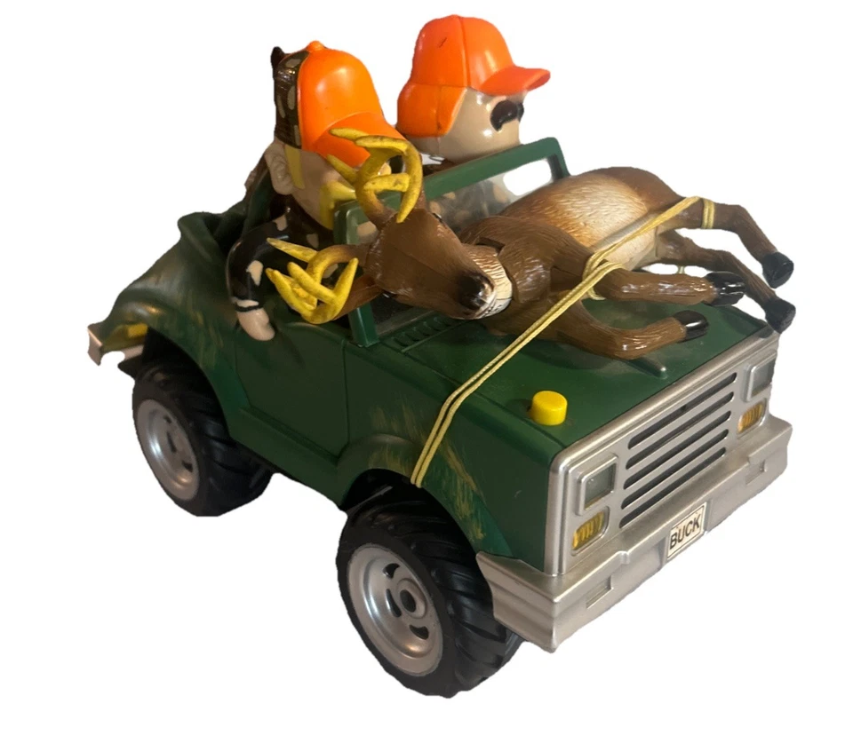 Camión cazador de ciervos animado Gemmy juega Low Rider y Sweet Home Alabama LEER Foto 3 de 4