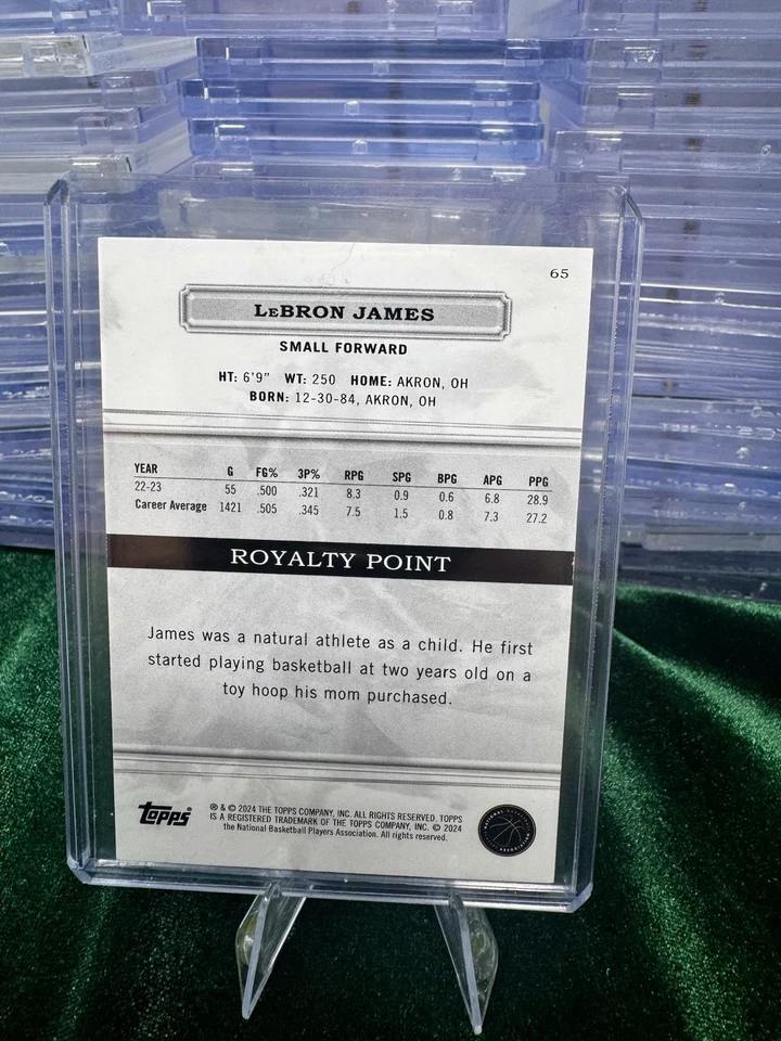 2023-2024 Topps Royalty Lebron James #46/99 🔥 LA Lakers - Como nuevo Foto 2 de 2