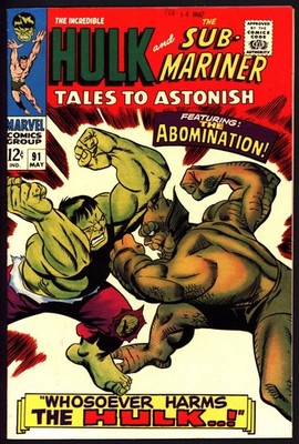 Marvel - TALES TO ASTONISH (1959-68) #91 - Grade 9.0 - Comic Book