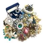 Vintage Estate Costume Jewelry Lot Rhinestones AMAZING, Some Signed, Big Variety