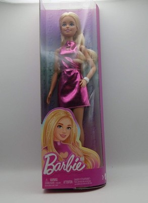 Barbie Fashionistas #230 Puppe blond Metallic Pink Kleid Herz HYT88 OVP