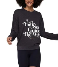 SPIRITUAL GANGSTER Let Your Soul Guide The Way Sweatshirt M Black White Graphic