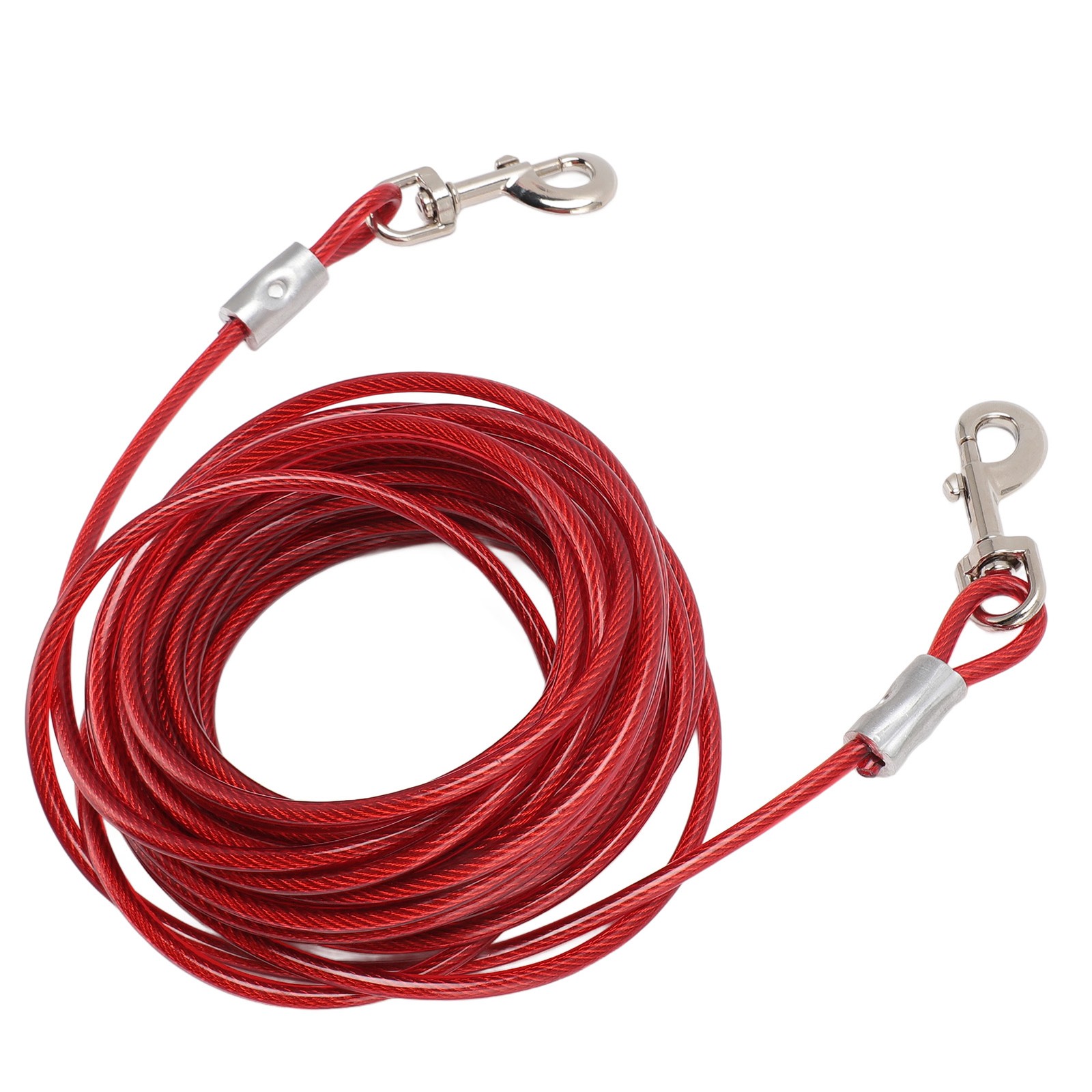 New Camping Long Dog Leash Outdoor Dog Tie Out Cable Double Head Easy