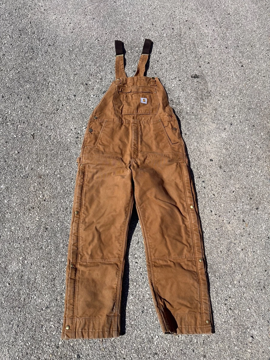 Carhartt ブラウンオーバーオール 38×32 Carhartt Brown Uniform & Work Coveralls & Jumpsuits for sale - eBay