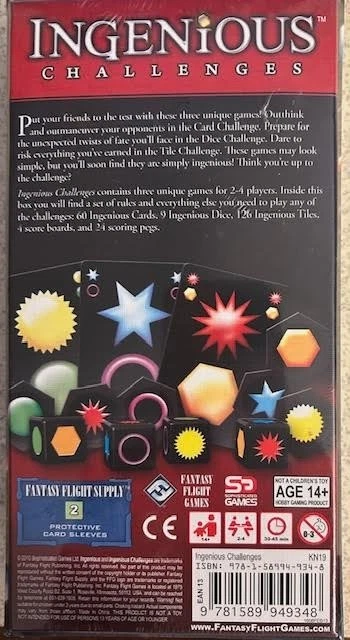 Ingenious Challenges NEW FACTORY SEALED set of 3 games by Fantasy Flight Games - Image 2 of 2