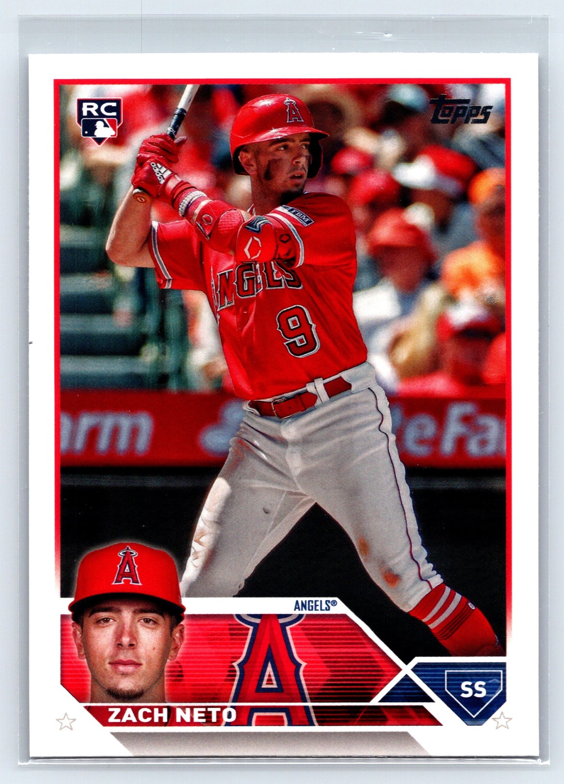 2023 Topps Update Zach Neto #US98 RC Rookie Los Angeles Angels