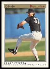 1991 O-Pee-Chee Premier #120 Bobby Thigpen Chicago White Sox Baseball Card