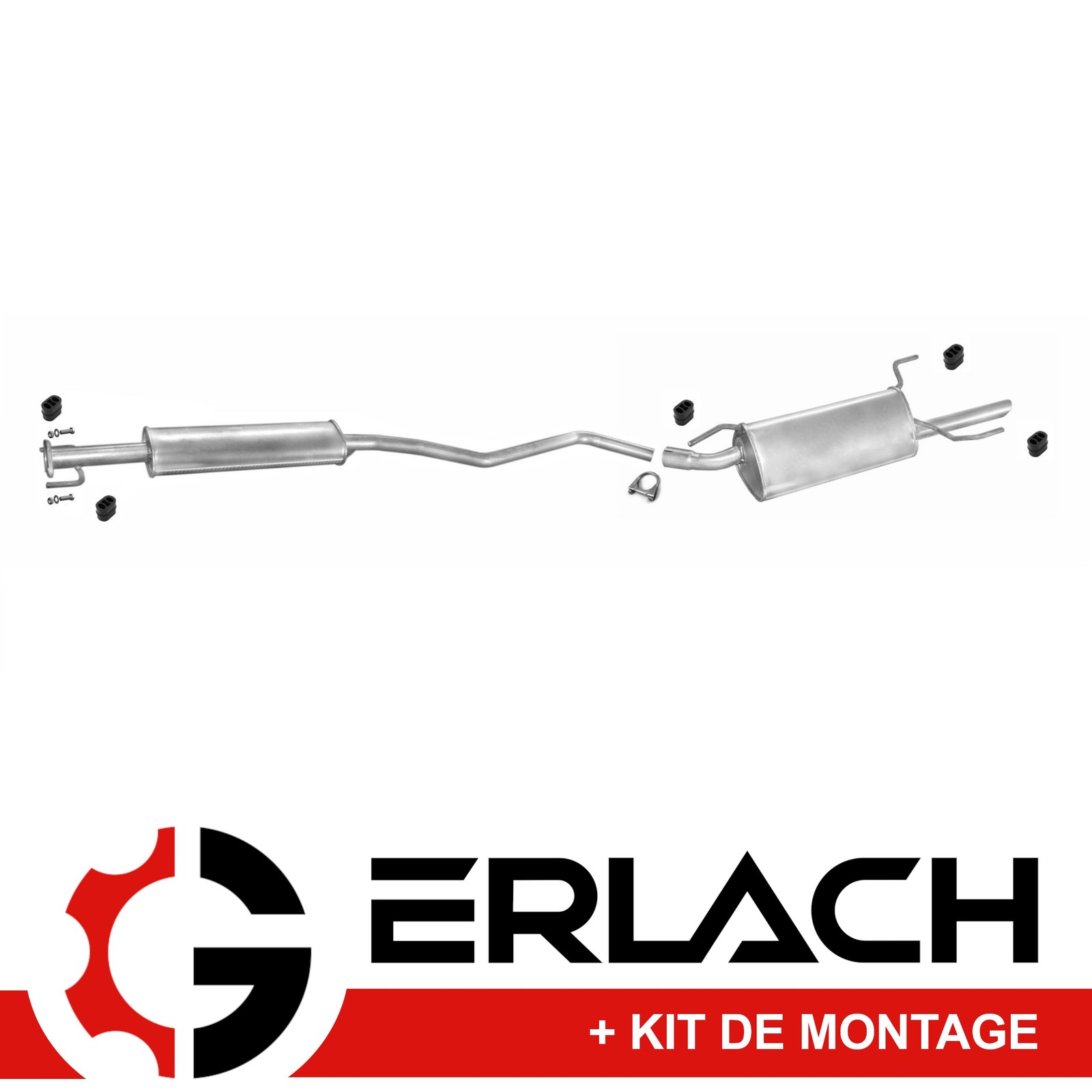 Pot echappement Opel Vectra B 1.6 silencieux robuste en acier