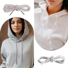 Glitter Shoe Laces Rhinestone Drawstring Shoelace Shiny String, Round I4A9