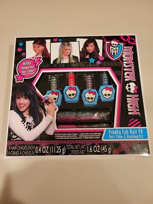 Fashion Angels: Monster High Freaky Fab Hair FX New Hair Chox & Beading Kit NISB