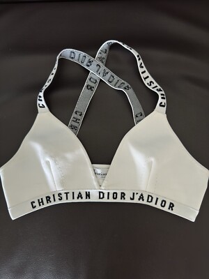 Christian Dior ホワイト タンクトップ Tank Top White Ribbed Cotton Jersey | DIOR