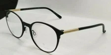 INFACE NIFTIES DANISH OPTICS IF8445-6031 BLACK ROUND EYEGLASSES FRAME 45-17-130