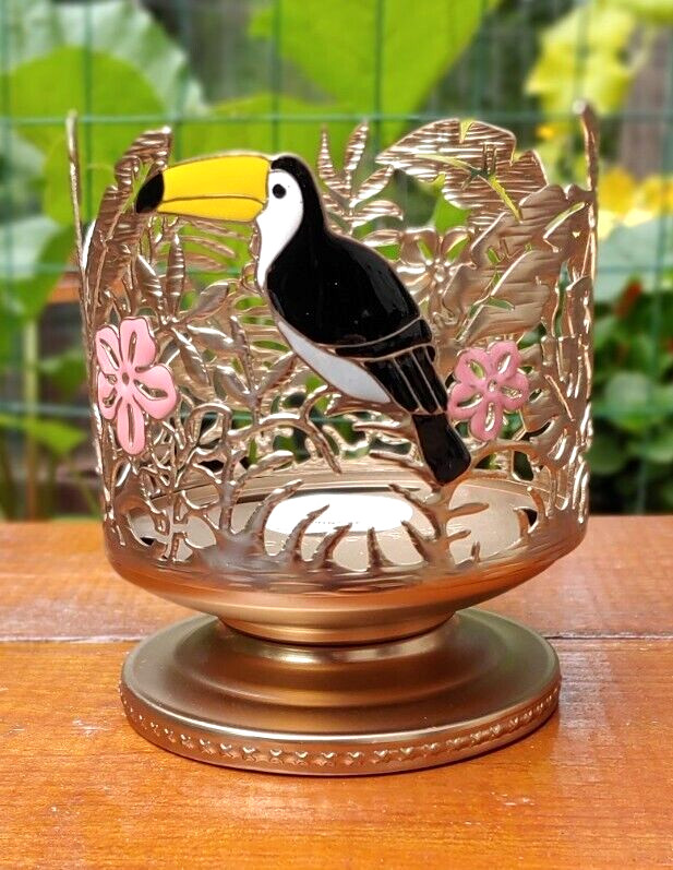 Bath & Body Work TOUCAN TROPICAL 3-Wick Candle Holder/Sleeve