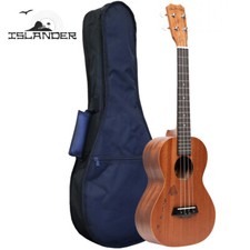 Islander by Kanile'a MT-4-ISL Tenor Ukulele w/ Hawaiian Island Engraving  Bag