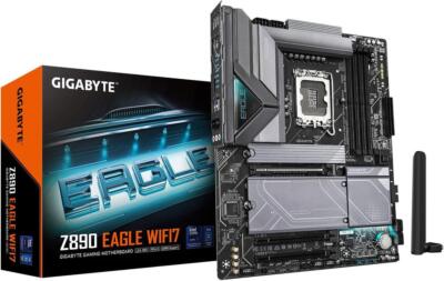 GIGABYTE Z890 EAGLE WIFI7 Ultra Core (Series 2) LGA 1851, ATX, DDR5, 4x M.2, PCI