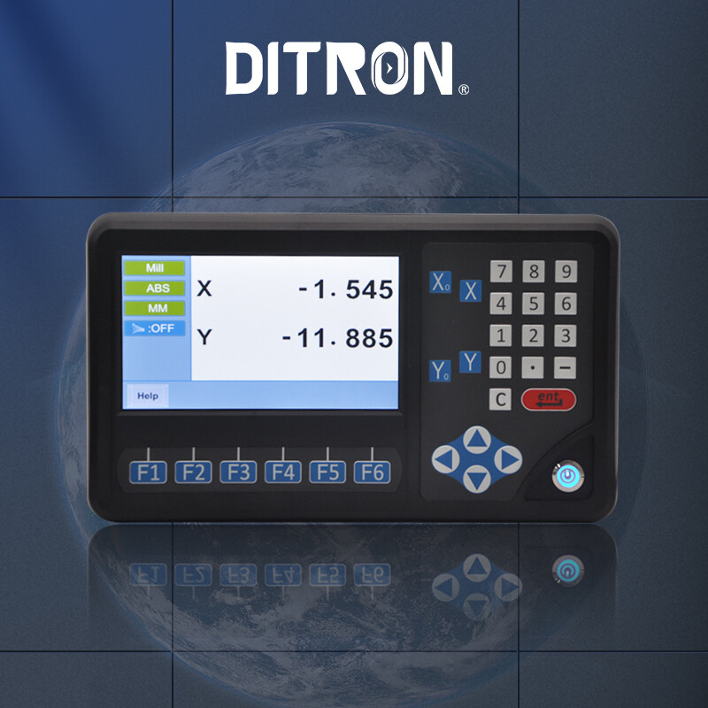2 Axis Lathe DRO Digital Readout High Accuracy Magnetic Scale DRO2pcs